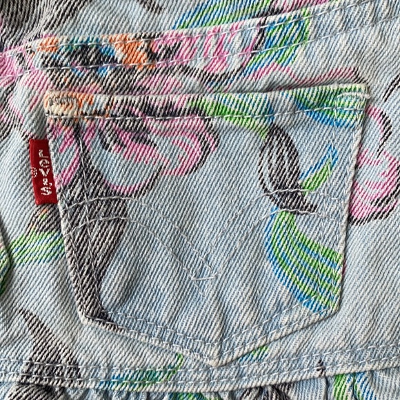 Levi Strauss Denim Skirt - floral print - Picture 12 of 14